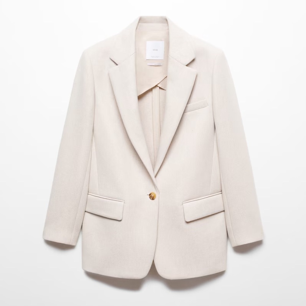 NWT Mango Structured Wool Blazer